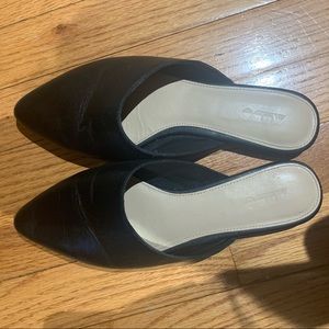 Black Aldo Slip on Mule